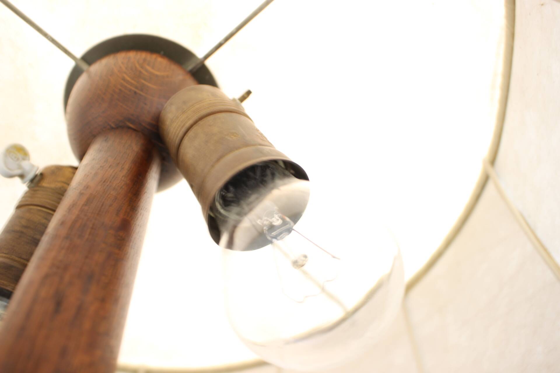 Art Deco floor lamp from the 1930s, Czechoslovakia
