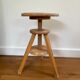 Watchmaker's stool in patinated antique wood