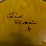 Ceramic plate Vallauris - Pierced decoration Olives - 1950s