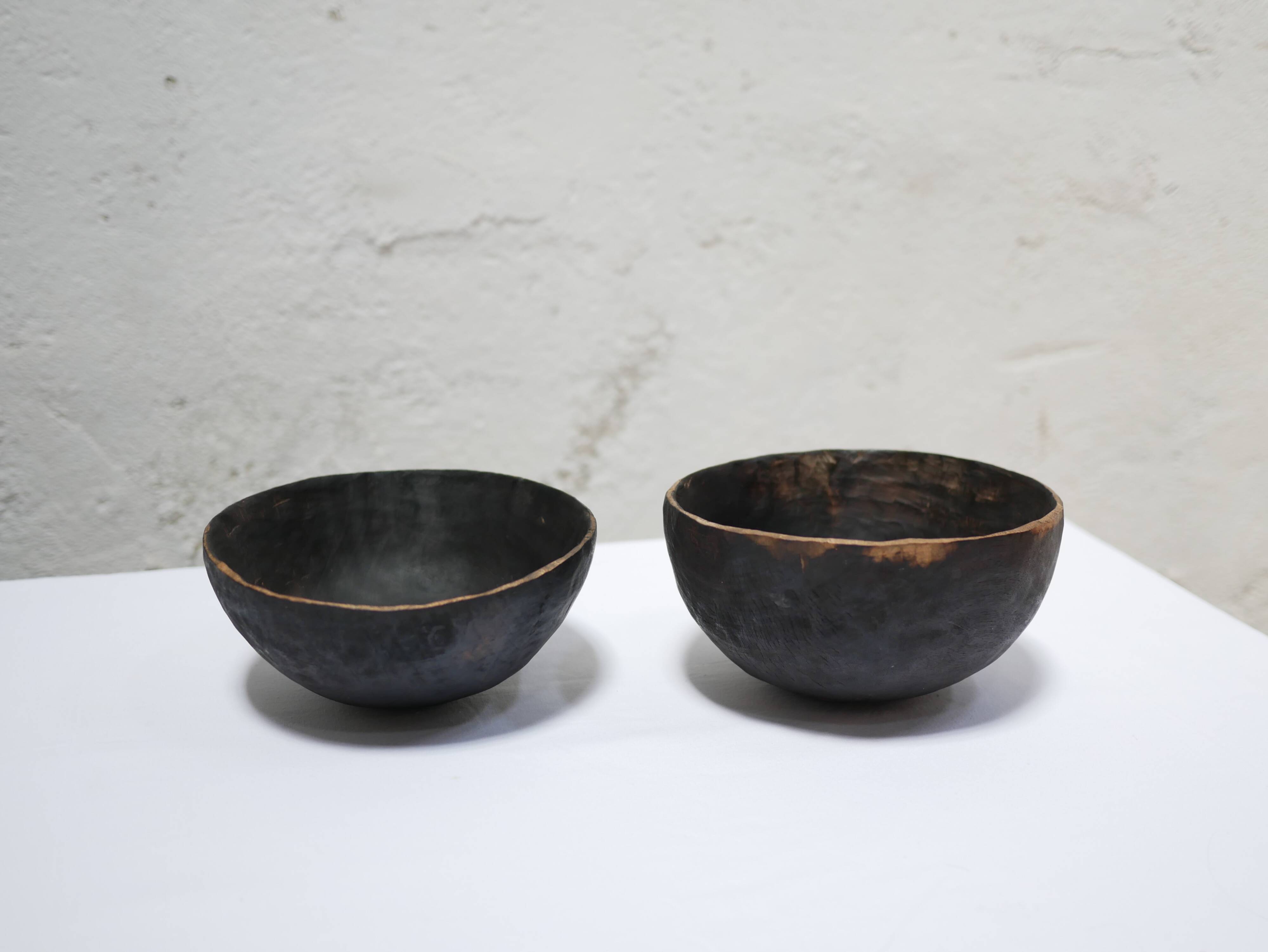 Old African wooden bowl