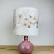 Pink ceramic ball lamp Vallauris, 60s, vintage