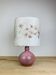 Pink ceramic ball lamp Vallauris, 60s, vintage