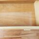 Vintage chest of drawers in light rattan