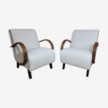 Pair of armchairs by Jindrich Halabala