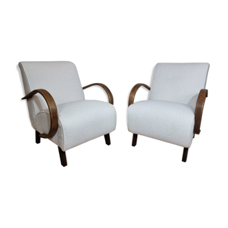 Pair of armchairs by Jindrich Halabala