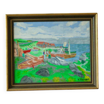 Fishing Village by K. Ganzer
