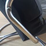 Scandinavian design leather armchairs 70s