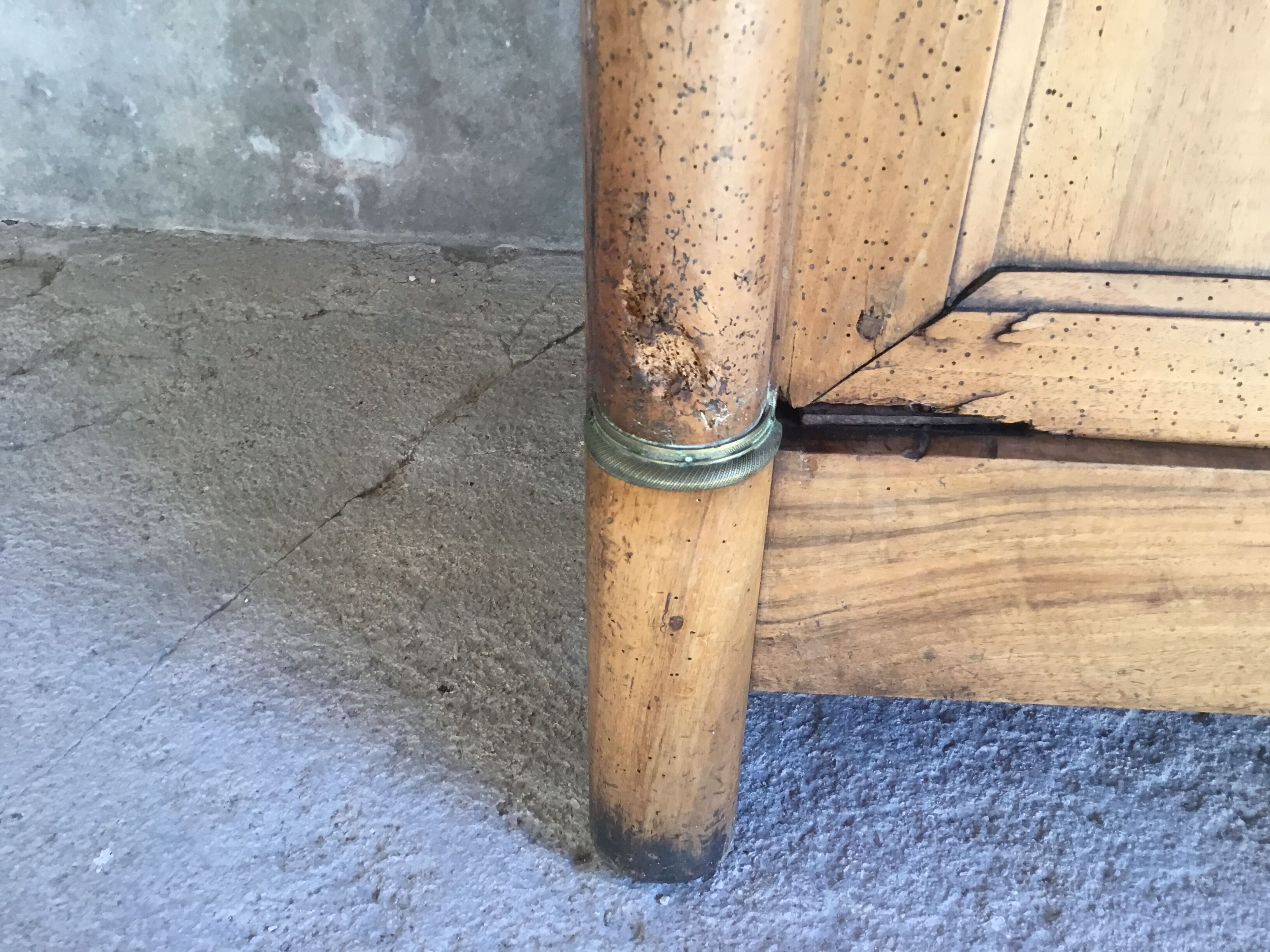 Empire cabinet with bronze ornamented columns