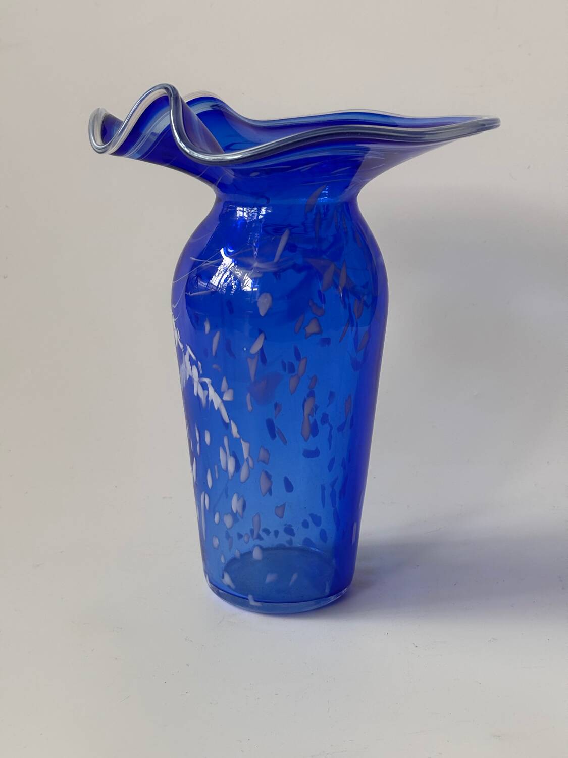 Blown glass vase signed Martine Durand-Gasselin