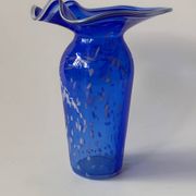 Vase en verre soufflé signé Martine Durand-Gasselin