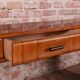 Console Tables in Walnut and Cherry, Czech, 1920s, Set of 2