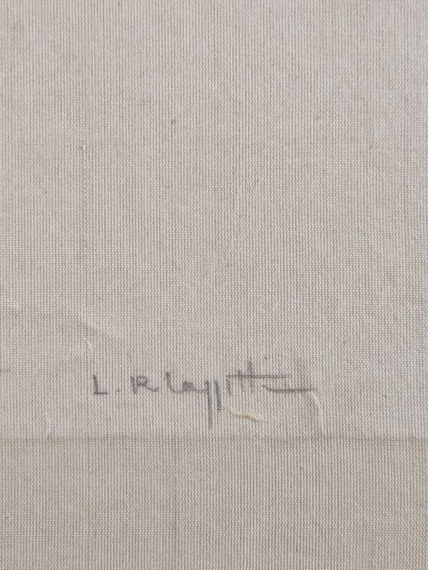 La Roche Laffitte (Born in 1943) - Watercolour drawing on silk - Palm tree