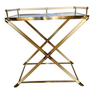 Table desserte style maison Jansen des années 70