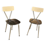 2 chaises vintage en formica
