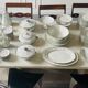 Bernardaud rare table service with platinum pattern art deco