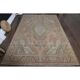 1970s Vintage Persian Handmade Wool Cotton Orange Area Rug 285x381