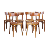 Lot 6 chairs bistro 70/80