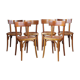 Lot 6 chairs bistro 70/80