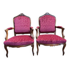 Paire de fauteuils de