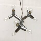 Atomic 12 HL suspension light in Espace style, mid-20th century, Austrian, by J.T. Kalmar, 1960s.