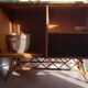 Rattan, wicker and bamboo vintage - bar furniture - feet compass buffet