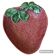 Saladier en barbotine fraise - pièce rare