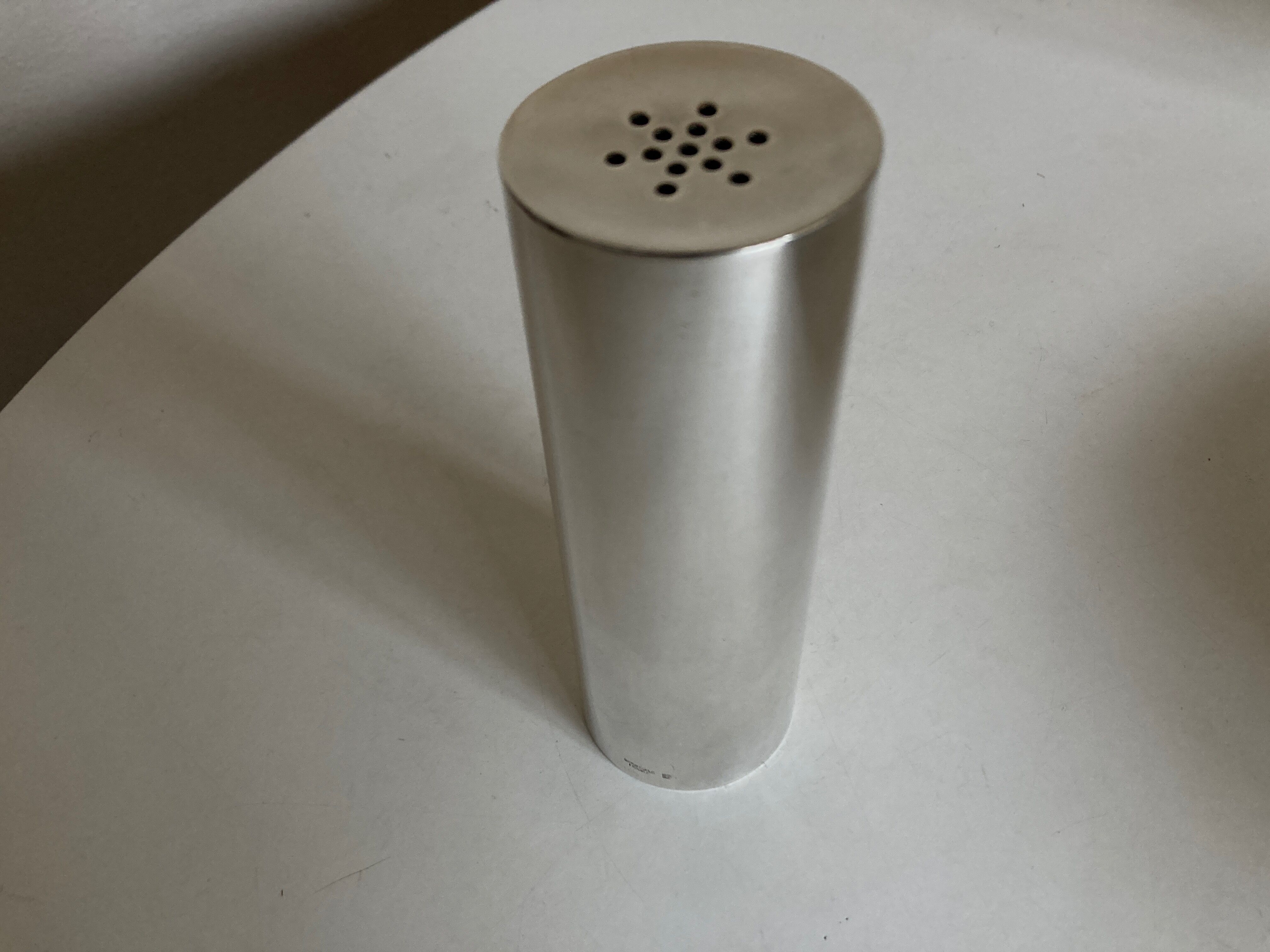 Sweetener pourer Christofle 1960 decoration Concorde metal silver space age