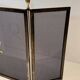 Neoclassical Three-Panel Steel Mesh Fire Screen