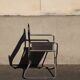 Fauteuil cuir pliant Lafuma