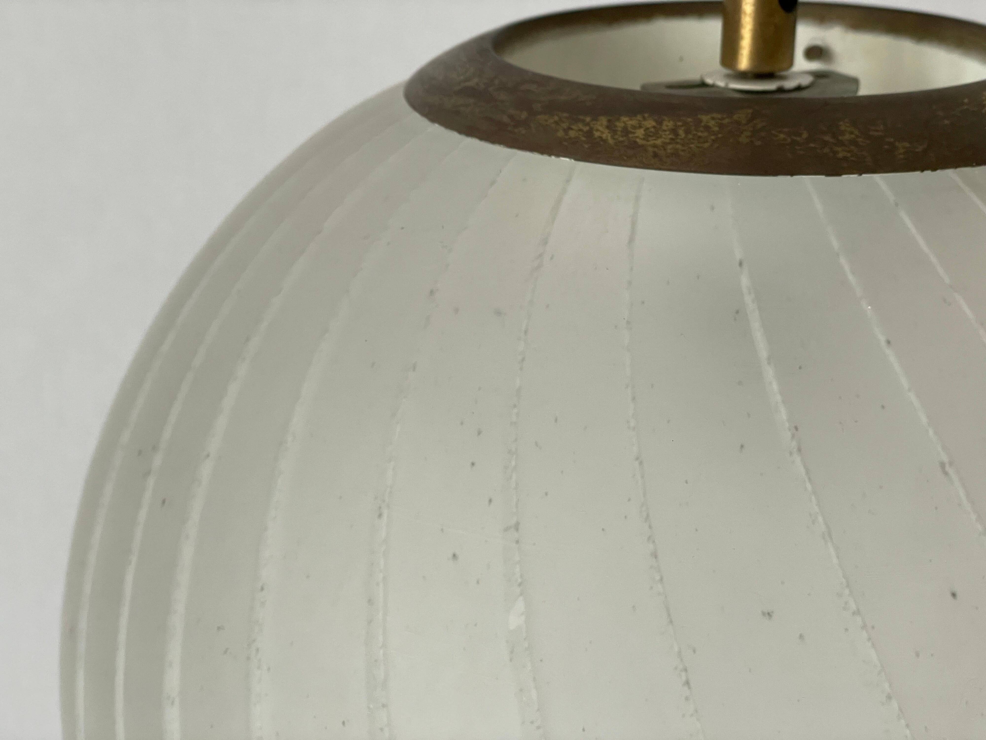 Italian suspended glass lamp Ball and Ball, 1960s, Italy