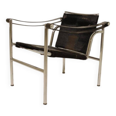 Fauteuil LC1 à dossier basculant, modèle B301 de Le Corbusier - n°412