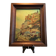 Painting on / under glass depicting Rocamadour