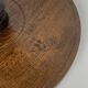 Midcentury brutalist wood turned side table in the style of Charles Dudouyt