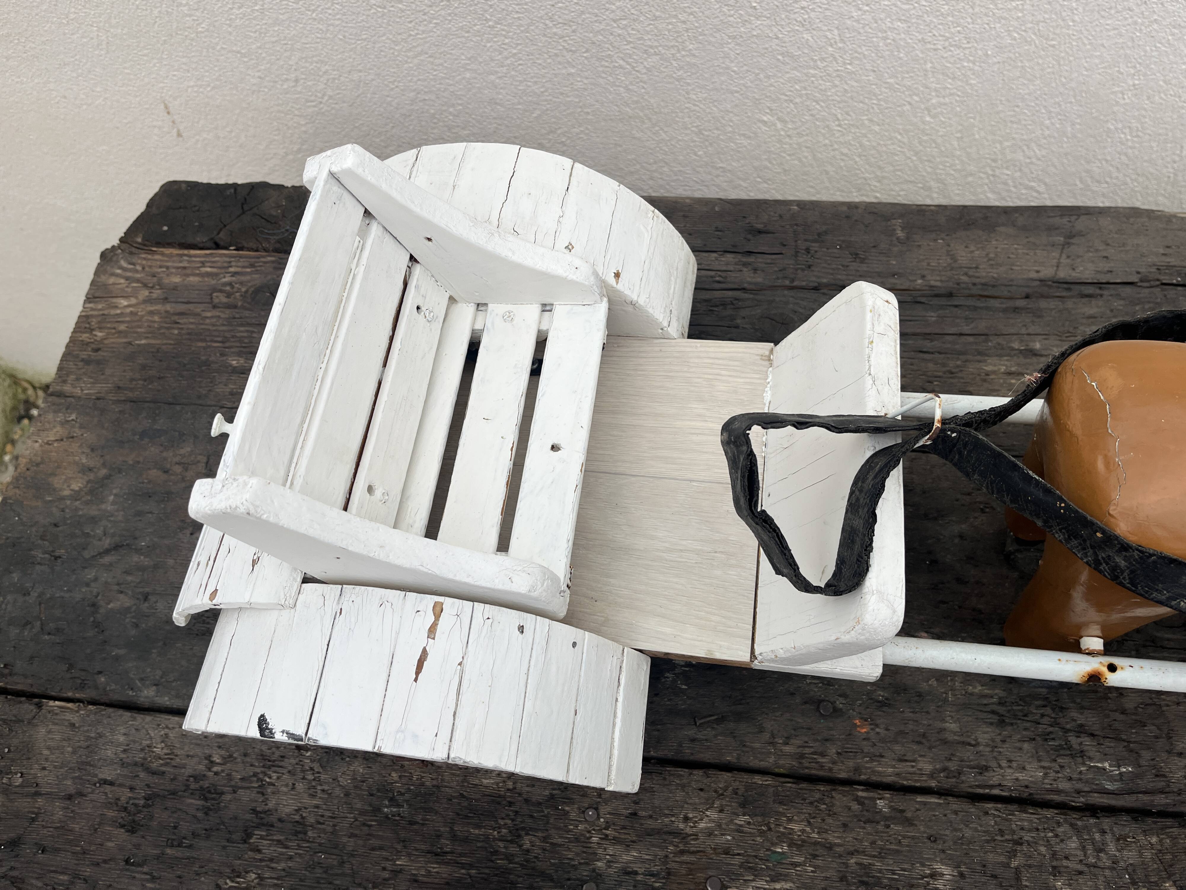 wooden horse cart toy from the 60s