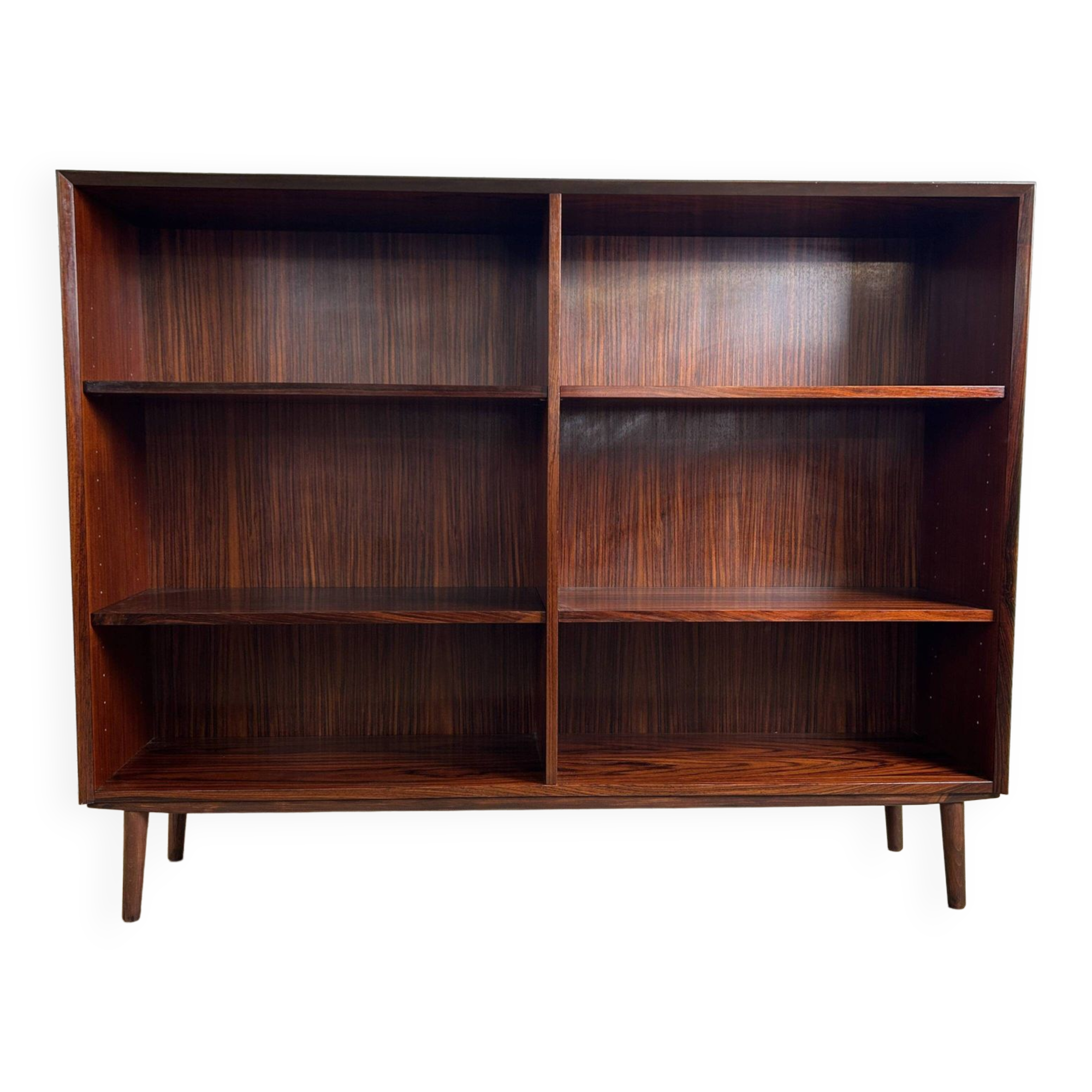 Vintage Scandinavian rosewood bookcase by Brouer, 1960s