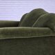 1950s, Danish 2-seater sofa, green furniture velour, ash wood legs.