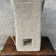 Anthropomorphic stone table lamp brutalised by Albert Tormos.
