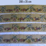 Quatre peintures florales anciennes Art nouveau Italie début du 20e siècle