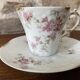 Set of 2 old porcelain cups with their saucer