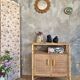Buffet rotin vintage