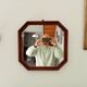Vintage Italian octagonal mirror from the 60s
