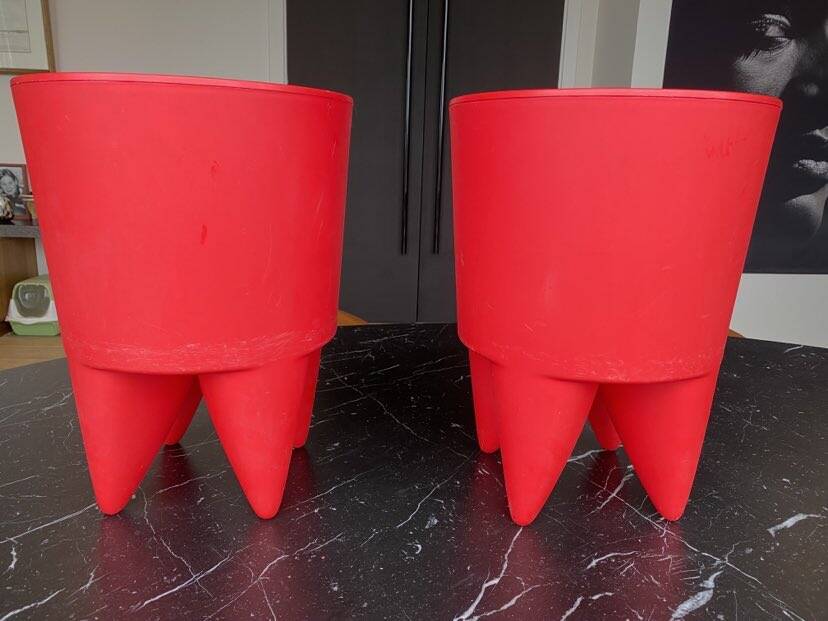 Set of 2 Bubu 1er stools by Philippe Starck