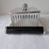 Biscuit tin on its mirrored tray, 1920