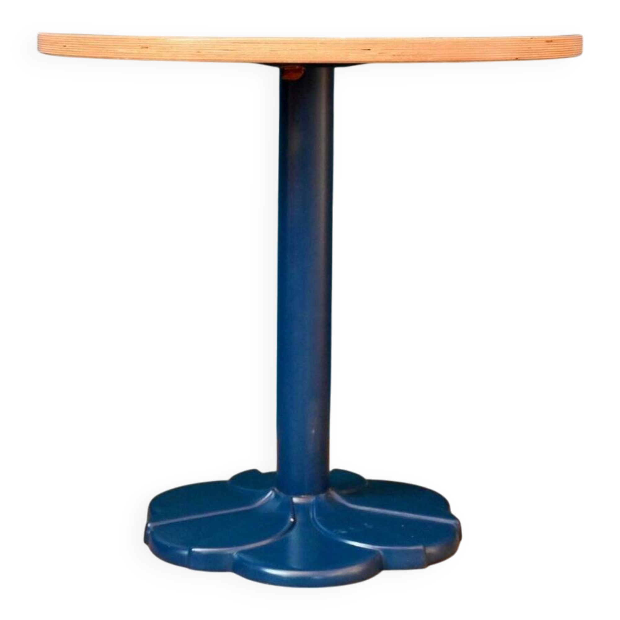Round bistro table with tulip base in Art Deco style from the 1990s.