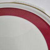 Plat de présentation en porcelaine Suisse de Langenthal, vintage, décor empire, 33 cm