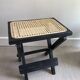 Tabouret pliant canné