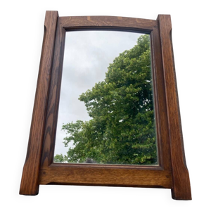 miroir en bois rectangulaire