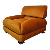 Fauteuil Mid-Century Modern en velours par Zev & Zev