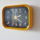 Vintage yellow Jazz wall clock