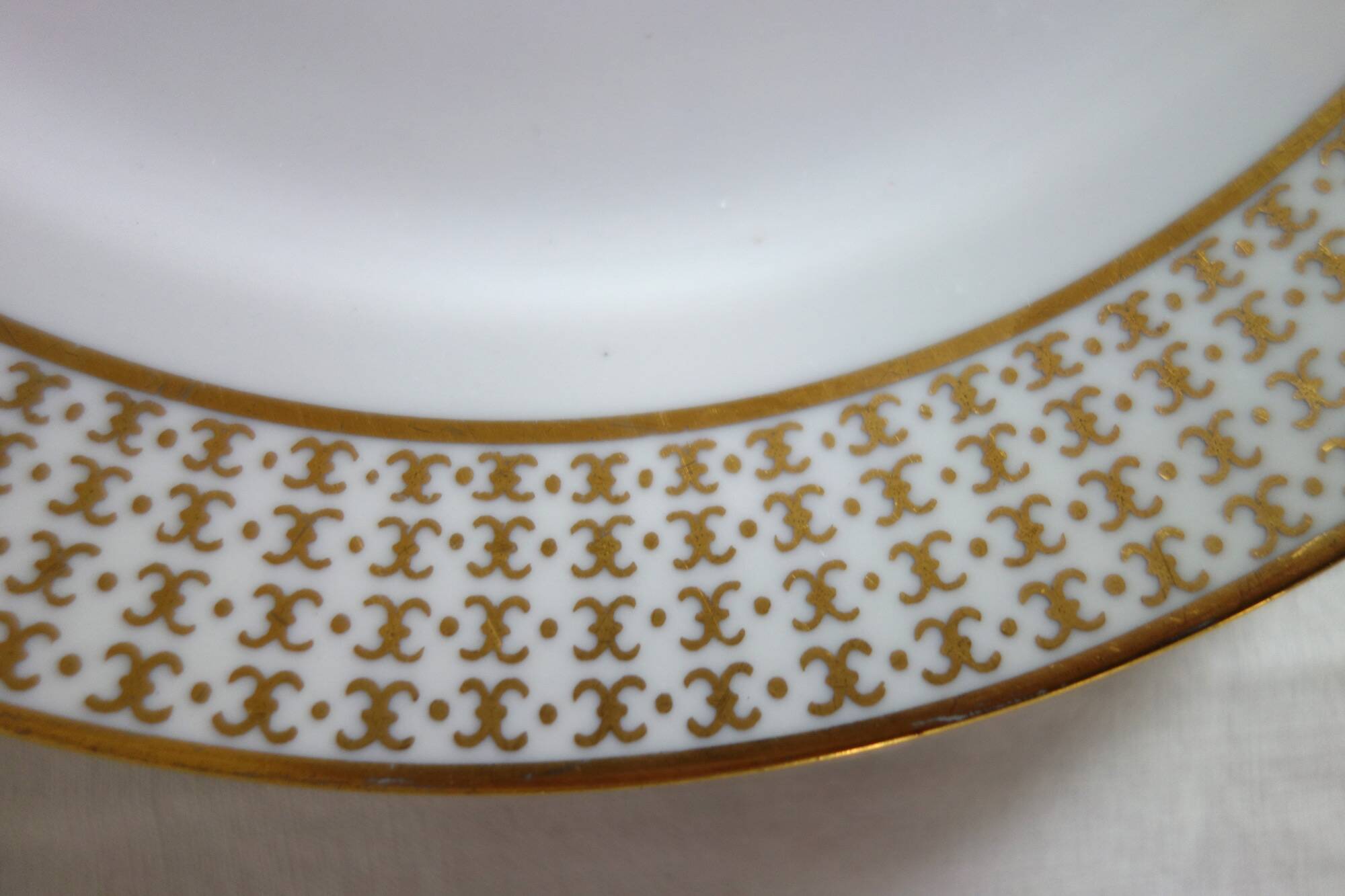 Set of 8 Kahla Konitz dinner plates, vintage Germany